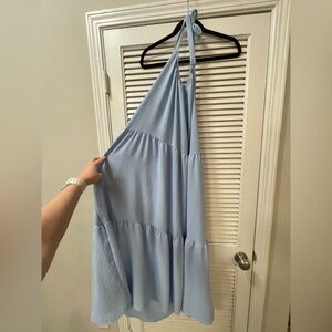 Blue Halter Dress